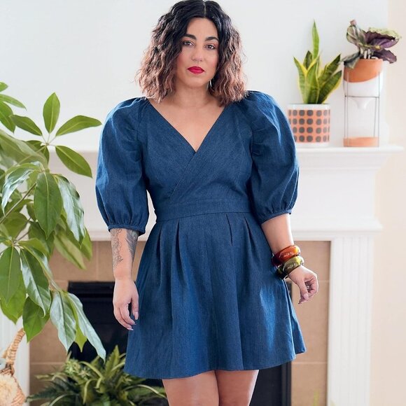 Misses Dress Pattern S9329 By Simplicity Mimi G Style Puff Sleeves 16-24 - Picture 4 of 9